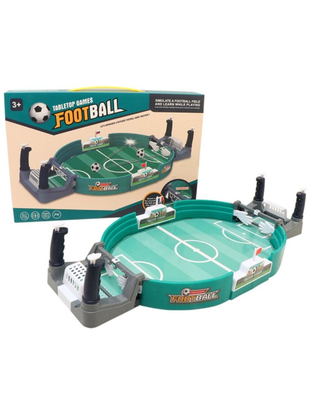 Portable Tabletop Football Game, Interactive Soccer Toy for Kids & Family